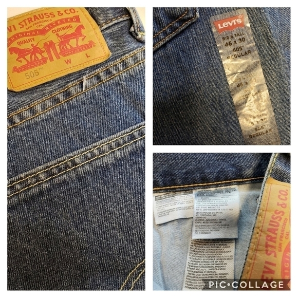 Levi's Other - Levi's 505 Regular 44×29 Jeans Measured New with sticker on